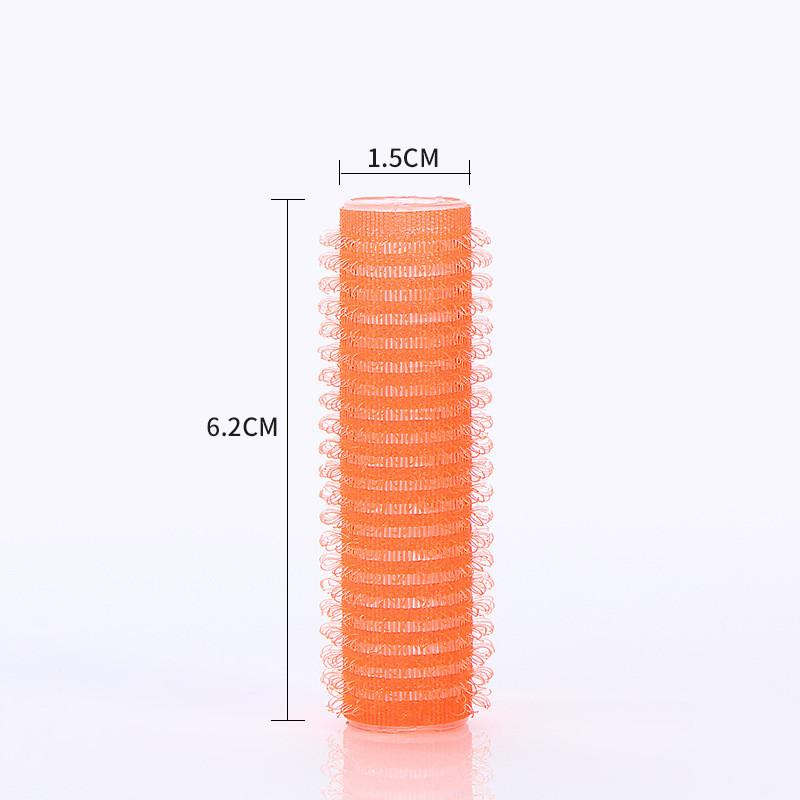 

Self-Grip Hair Rollers Heatless Hair Curlers No Heat Hair Bang Volume Self-adhesive Hook Loop DIY Styling Tool 1.5*6.2cm