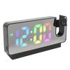 Digital Alarm Clock Temperature Display Calendar Snooze Mute Voice Activated Mode LED Mirror Project