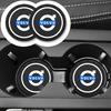 2 vnt. silikoninis automobilio padėkliukas puodeliui, neslystanti pagalvėlė, automobilio aksesuaras, skirtas Rdesign Polestar AWD V50 S60 XC60 S40 XC40 XC90 V6
