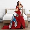 Kanye West Blanket Fleece Spring/Autumn Cute Bear  Multifunction Lightweight Throw Blanket for Home Bedroom Quilt