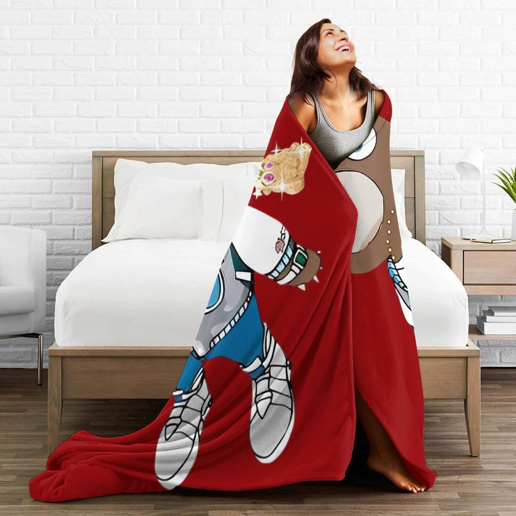 Kanye West Blanket Fleece Spring/Autumn Cute Bear Multifunction Lightweight Throw Blanket for Home Bedroom Quilt