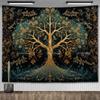 Celtic Tree of Life Tapestry Wall Hanging Room Decor Aesthetic Yoga Mats Landscape Tapestrys Wall Art Decorative Altar Cloths