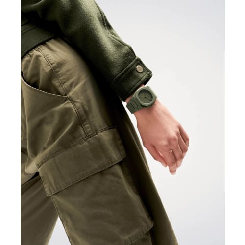Authorized D1MILANO Men's PCBJ22 Military Green Polycarbonate Watch