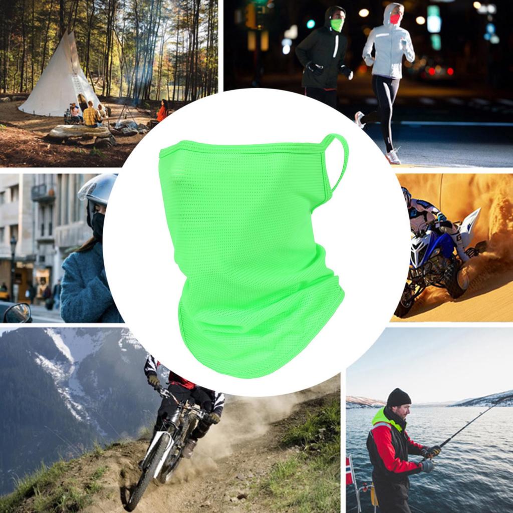 Ice Silk Full Face Balaclava, Breathable UV Sun Protection Neck Gaiter for Motorcycle & Cycling