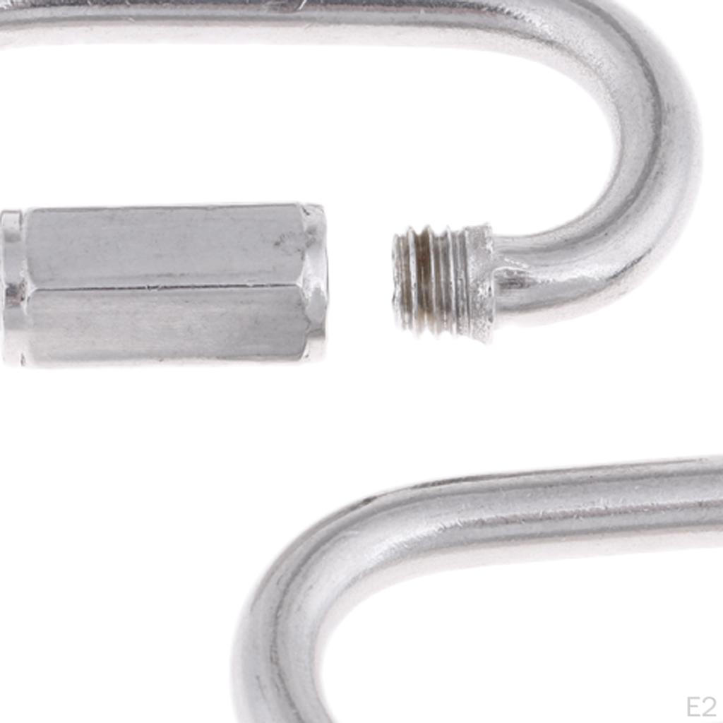 2 Pieces Scuba Diving Dive 316 Stainless Steel Snap Carabiner Hook Connector Gear Accessories -