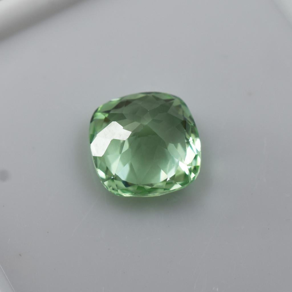 Sapphire 4.8 Ct Natural Bluish Green Square Cushion Stunning Certified Gemstone