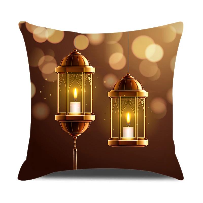Eid Ramadan Decor Cushion Cover Mubarak Decorations Pillow Cover For Home Islamic Muslim Eid Al Adha Ramadan Kareem Pillowcase