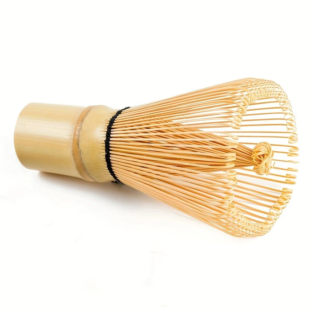 Golden Bamboo Matcha Whisk, 100 Prongs Traditional Japanese Chasen Stirrer