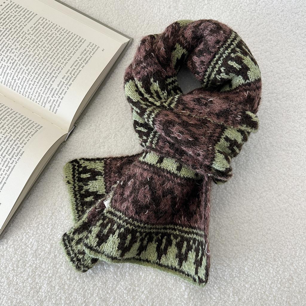 Winter Warmer Schal Verdickter Süßer und Niedlicher Gestrickter Woll-Halswärmer