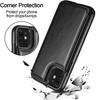 Für iPhone 11 Pro XR XS Max 6s 7 8 Plus SE 2020 Brieftaschenhülle Luxus Schlanke Passform Premium Leder Kartenfächer Stoßfeste Klapphülle