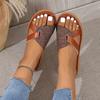 Fashion Women Slippers Outside Casual Beach Shoes Summer New Fashion Flat Sandals Walking Rome Lightweight Slippers Women Slides Women