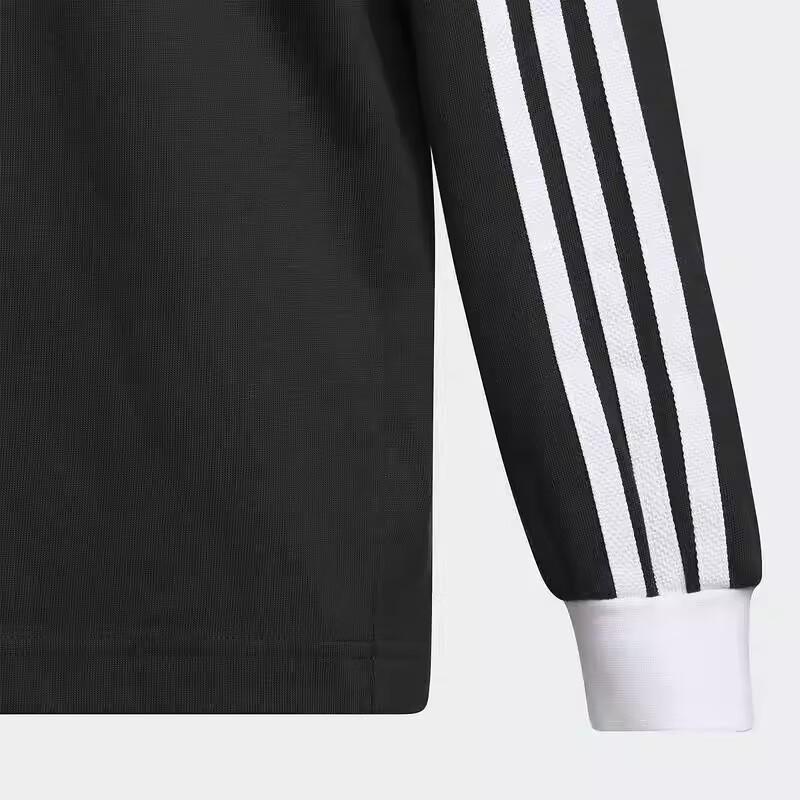 Adidas Originals Trefoil Series Comfortable Versatile Cotton Loose Long Sleeve T-Shirt Kids Tops HY2198