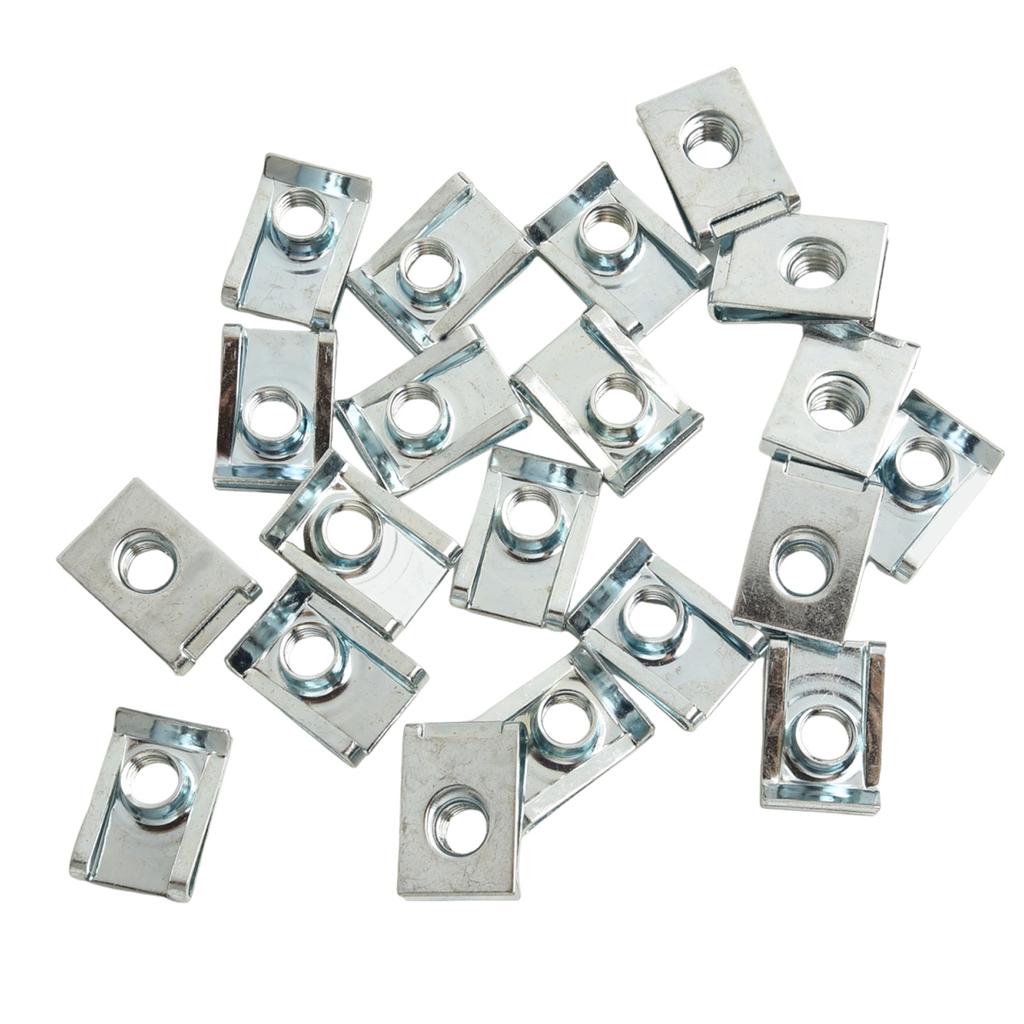 Neue Praktische U-Clips Spreizclips Befestigungen Paneel Hohe Qualität Zink Eine Größere Klemmkraft Plattiertes Metall U-Muttern