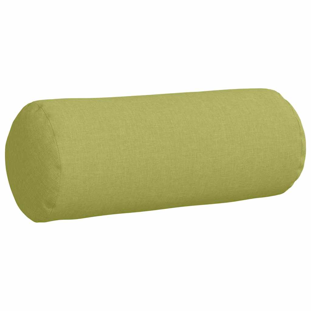 Bolster Cushions 2 pcs Light Green Ø 15 x 40 cm Fabric