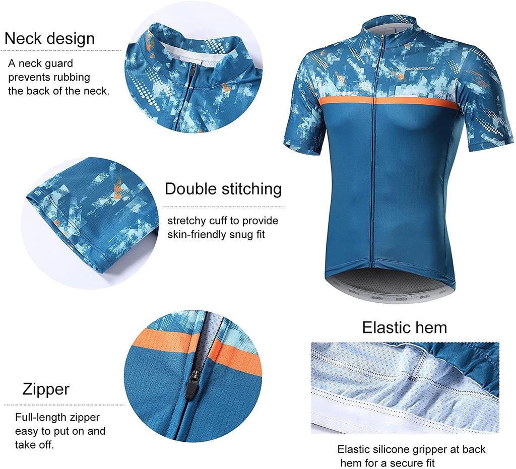MTB Bike Clothing Sets Anti-UV Cycling Jersey Set Mountain Bicycle Cycling Sportswear Uniforms Man's Road Bike Bib Jersey Suit