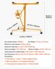 3353mm Gipskartonheber, Robuster 68 kg Sheetrock Heber mit Verstellbarem Teleskoparm, Feststellbaren Rädern, Gipskarton Heber Plattenheber Hebewerkzeuge Ideal