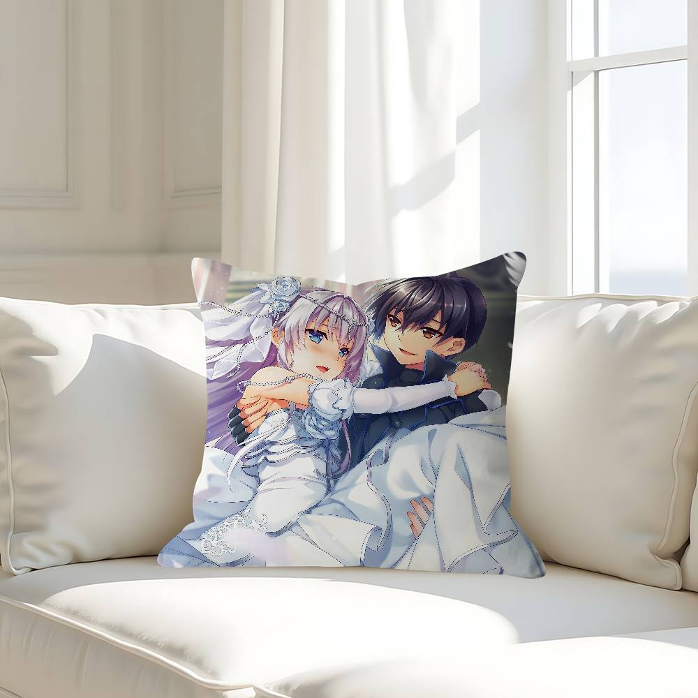 Seirei Gensouki Spirit Chronicles Pillow Case Removable Washable Cushion Cover – All-Season Soft Linen