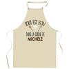 Planetee Apron Everything Is Good In MICHELE's Kitchen | Original Name Gift for Cook | Protective Blouse Clothing