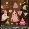 Waterproof Christmas Static Cling Decal DIY Xmas Party Door Stickers  Festive Decorations
