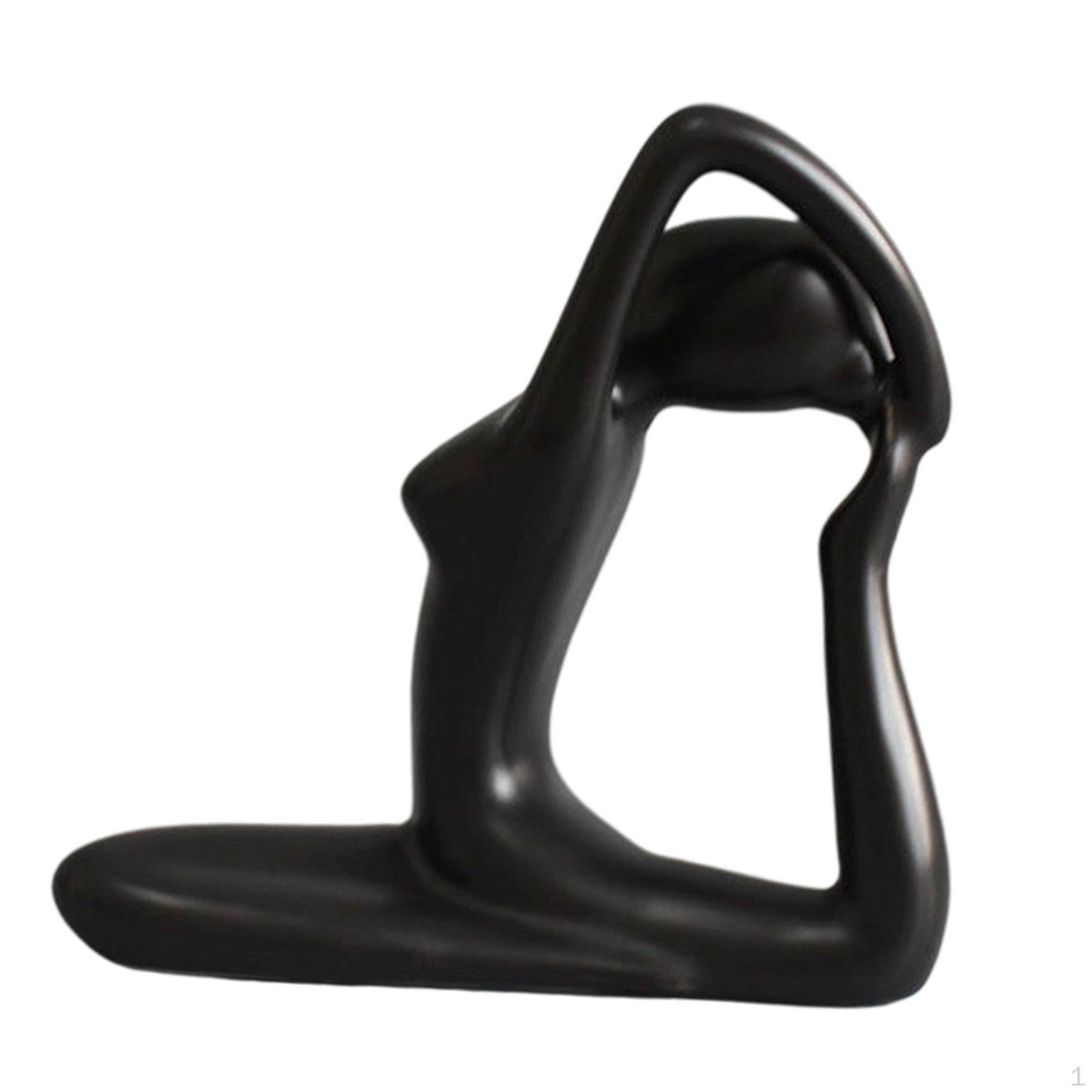 

Girl Statue Decor Figurine Modern,Display, Pose Art Statue,Desktop Ornament for Bookshelf Office Style D