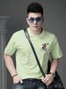 European Trendy Brand Cartoon Print Short-Sleeved T-Shirt for Men 2025 New Summer Casual Half-Sleeved Top Men's T-Shirt