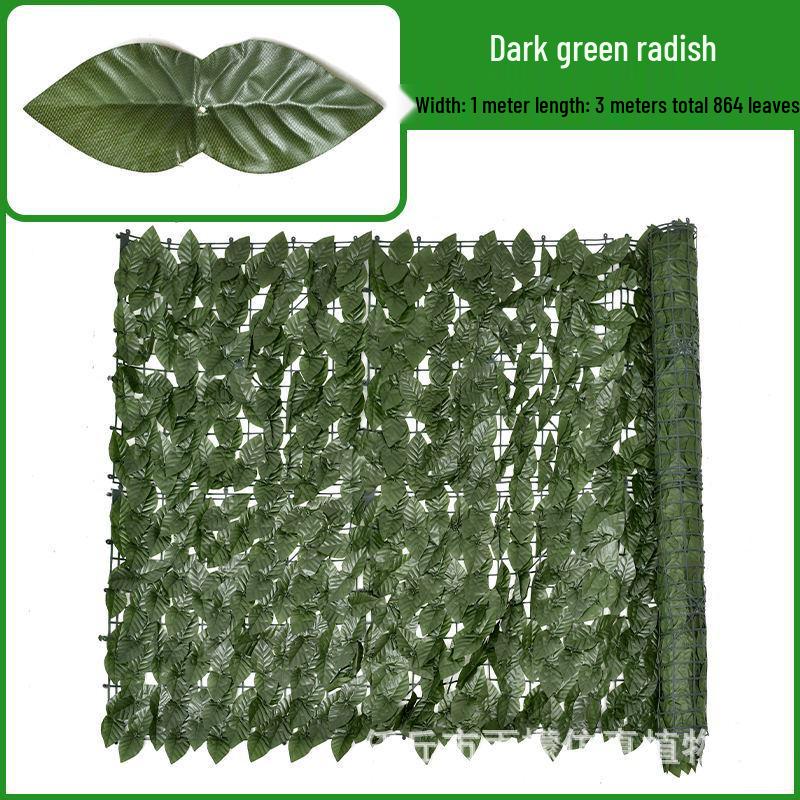 Artificial Leaf Hedge Privacy Screen for Balcony & Home Decor