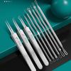 8-Piece Acne Extraction Tool Set In Stainless Steel Box, Professional For Spas And Beauty Salons (Includes Free 10Pcs Pad)