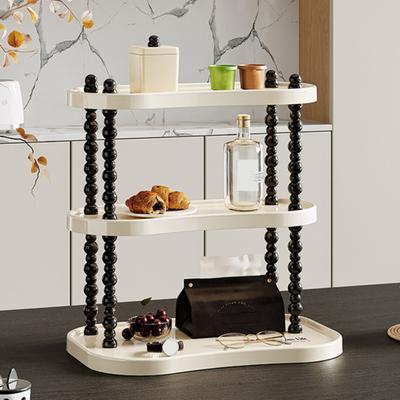 Storage Rack 3 Tiers Great Load Bearing Bathroom Counter Organizer Kitchen Mug Storage Dresser Vanity Tray Cosmetics Skincare Perfume Kitchen