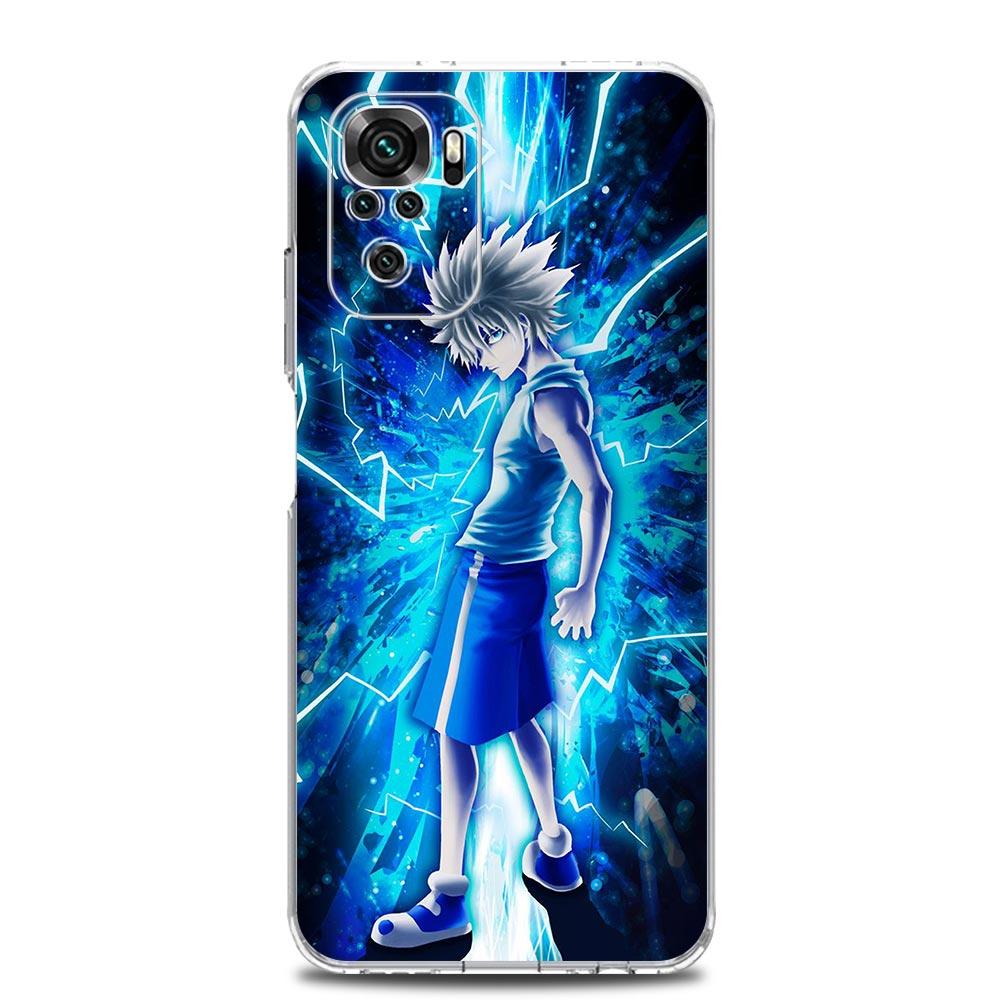 Killua Hunter × Hunter Anime Phone Case For Xiaomi Redmi Note 12 11 9S 9 8 10 Pro Plus 7 8T 9C 9A 8A K40 Gaming Clear Cover