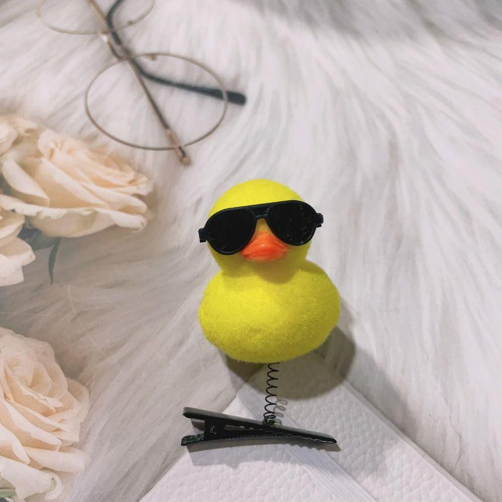 10pcs Little Yellow Duck Spring Hair Clip Cartoon Headwear Hair Styling Tool Hairpin  Hair Accessory