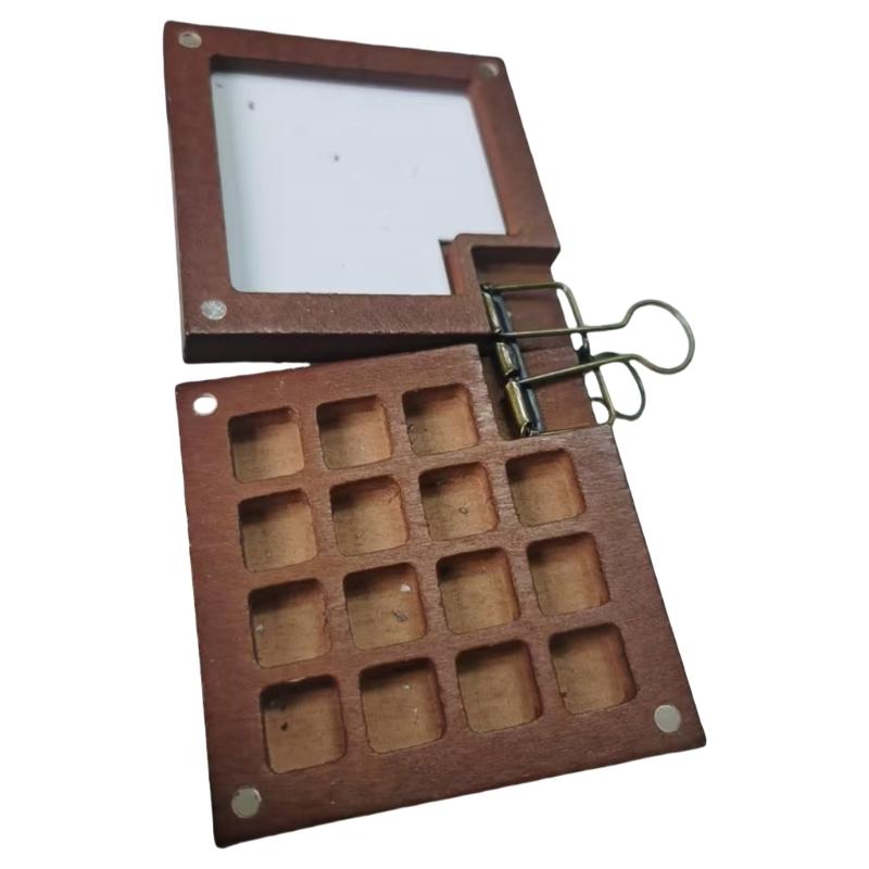 

8/15 ячеек Набор акварели для путешествий Портативная палитра акварели Набор Палитра для эскизов с зажимом Набор акварельных красок