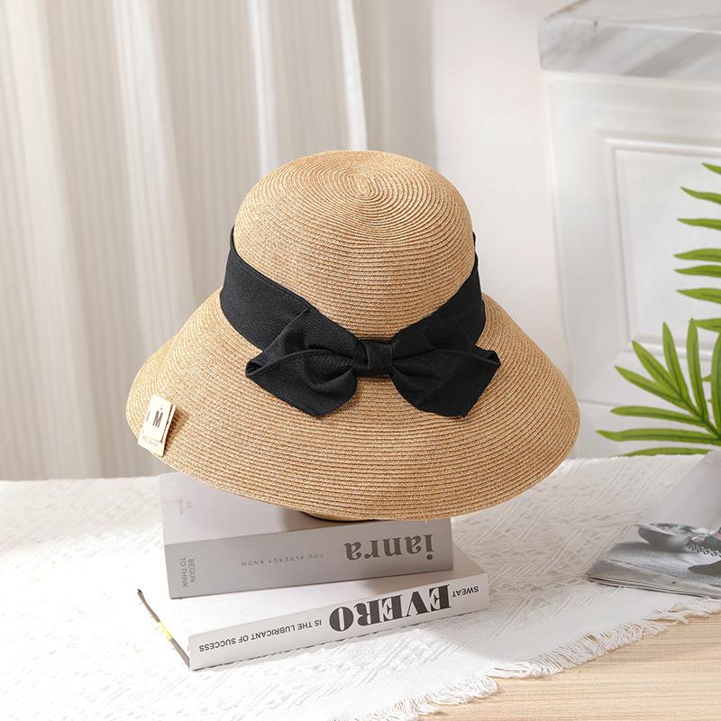Oversized UV Sun Hat - Women's Wide Brim Straw Hat for Big Head, Celebrity Style Summer Beach Hat