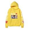 Record of Ragnarok Multiple Characters Anime Hoodie Japanese Dragon Vertical Sleeve Print Casual Pullover Sweatshirt
