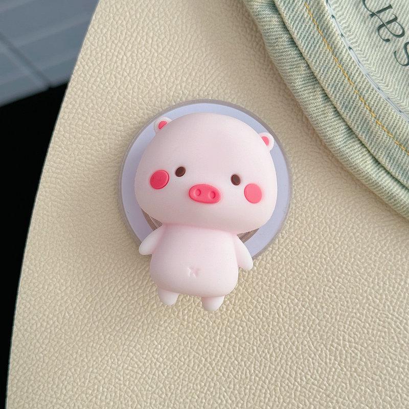 3D Cartoon Silicone Doll Phone Stand & Magnetic Anti-Drop Airbag Buckle