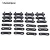 12 Sets Chainsaw Chain Repair Kits Heavy Duty 3/8LP Pitch 050 Inch Links Tie Straps for Chainsaw Chain Parts Replacement