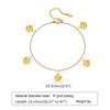Stainless Steel Anklets Bracelet for Women, Flower Heart Seashell Charms Layered Anklets, Waterproof Gold Plated Anklet