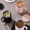 Double Wall Coffee Cup Mug Insulated Anti Scalding Water Cup With Handle Portable 304 Stainless Steel Drinking Cup