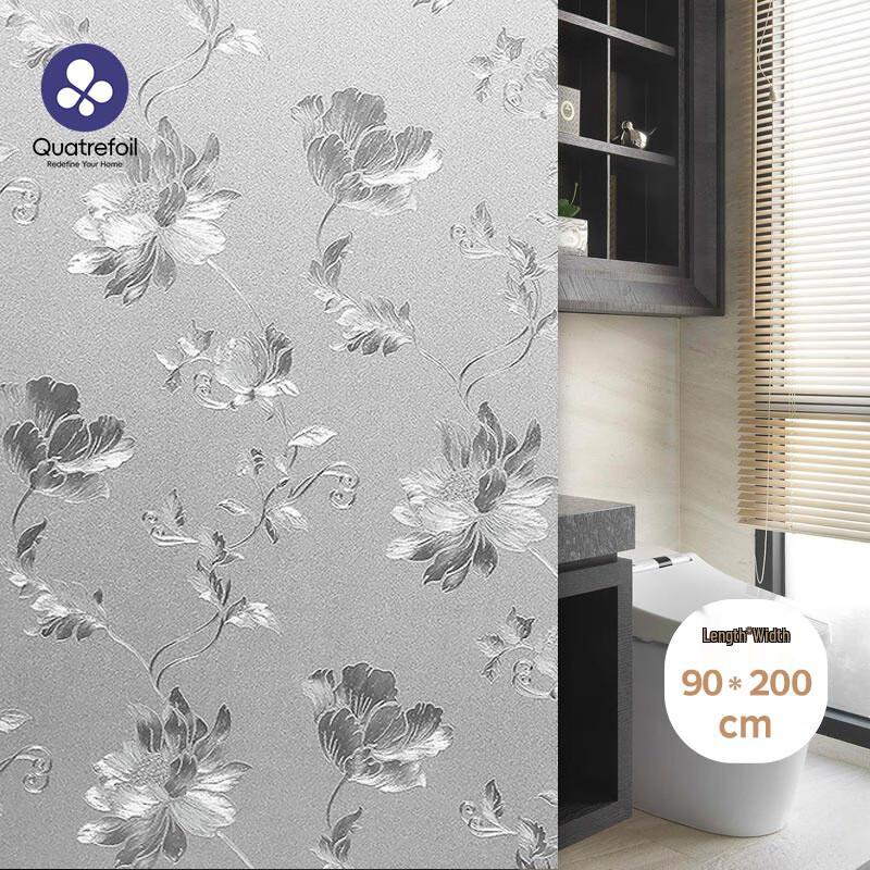 Quatrefoil Printed Static Cling Window Film