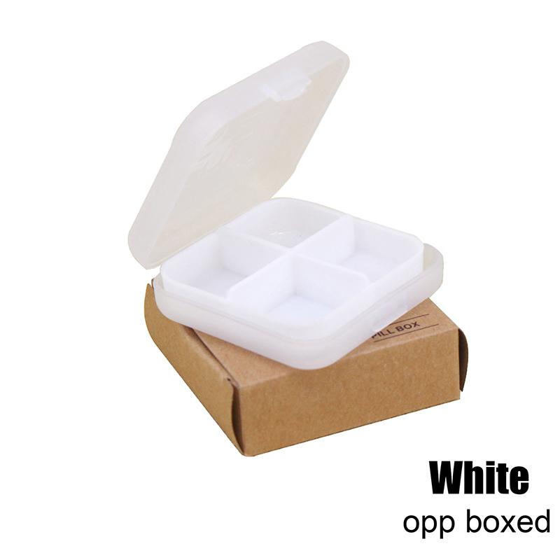 Mini Organizer Case 4 Grids Pill Box Tablet Pill Case Travel Drug Dispenser Storage Container Medicine Boxes Dispensing Medical