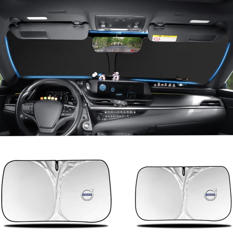 For Volvo Rdesign T6 AWD C30 C70 S40 S70 V40 V50 V60 V70 T6 Car Sunshade Windshield Ultraviolet-Proof Sun Visor Auto Accessories