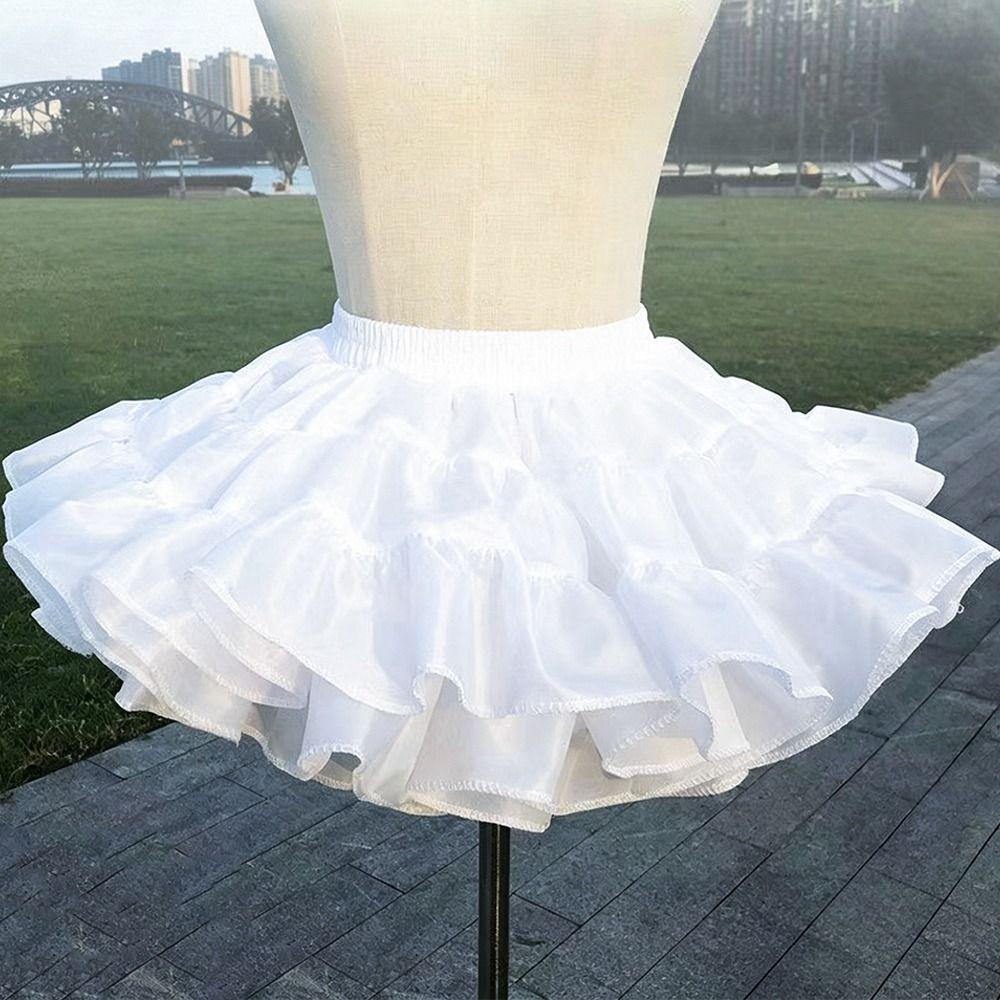 Without Hoop Underskirt Crinoline Lolita Crinoline Skirt Fashion Petticoat  Women Girls