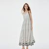 ELLE 2026 Summer Embroidered A-Line Maxi Dress
