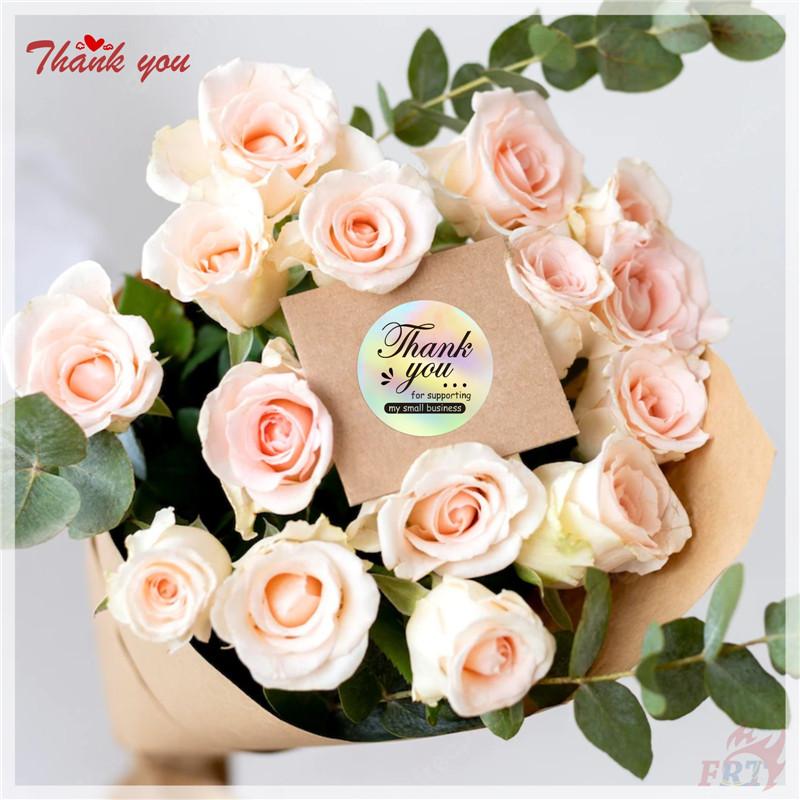 500Pcs/Roll Laser Thank You Kids Rewards Stickers - DIY Scrapbooks Album Decor Sealing Label Decals