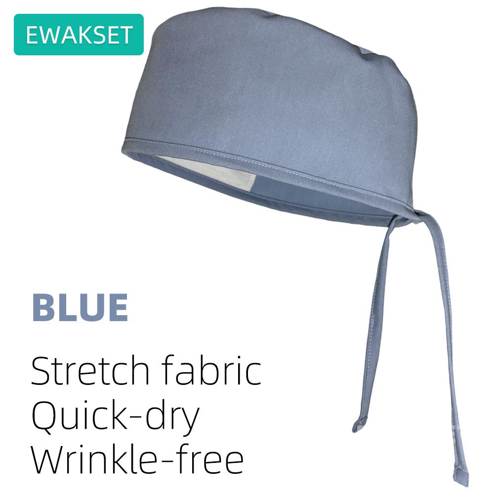 Unisex Medical Surgical Cap stretch quick dry wrinkle free working surgery hat female male dental nurse doctor hospital scrub caps