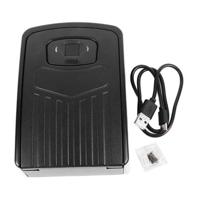 Boîte à clés intelligente Reconnaissance d'empreintes digitales APP Télécommande Montage mural Étanche pour Maison Bureau