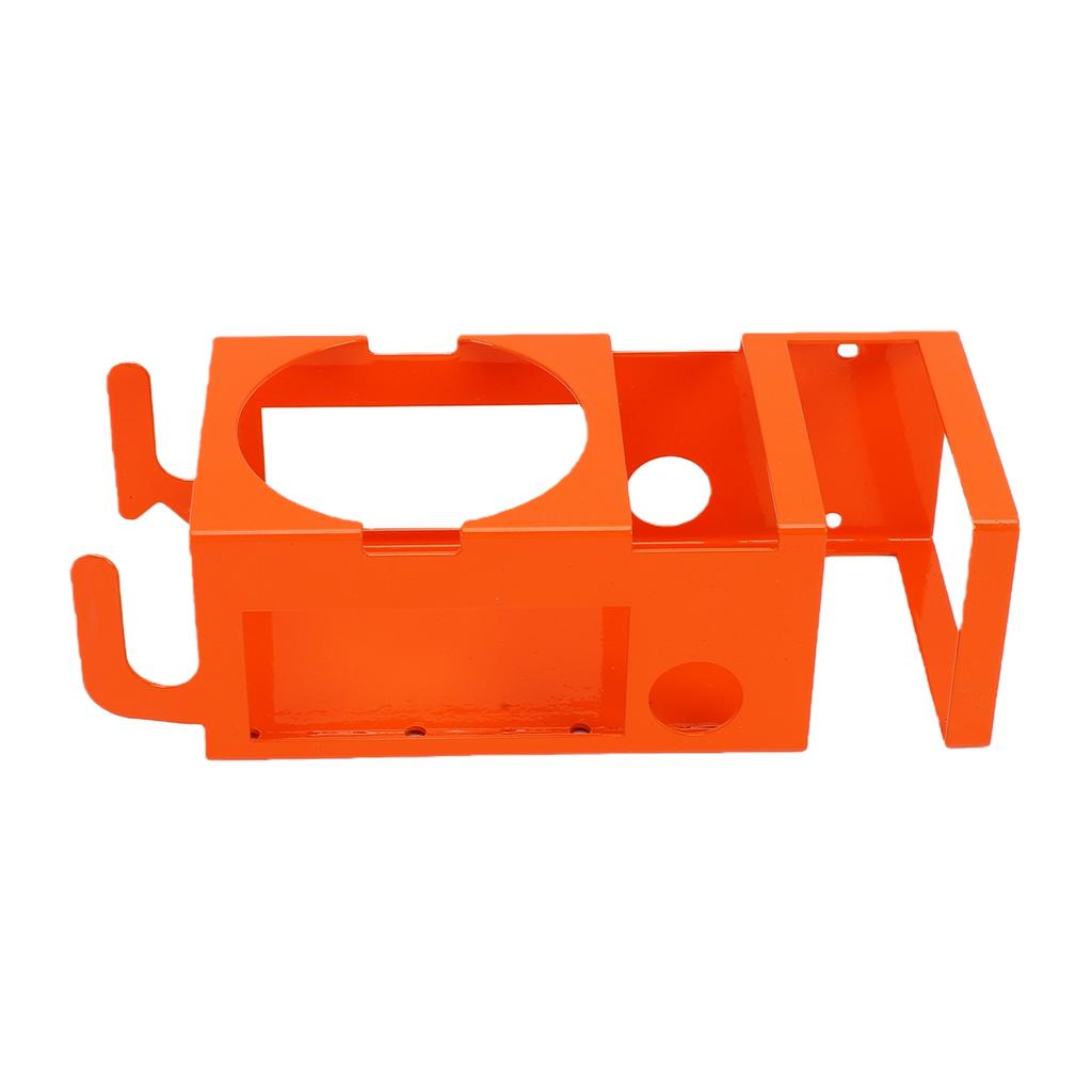 Orange Mug Drink Holder Wall Mounted Mug Cup Holder Multifunctional Metal Storage Bracket for Garage Workshop