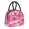 Camouflage Star Skull Insulated Lunch Bag Cooler Bag Reusable,Lunch Container  High Capacity Tote Lunch Box Food Storage Bags