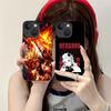 Demon Slayer Rengoku Phone Case for iPhone 16 15 14 13 12 11 X XR XS 8 7 Pro Max Plus Mini Colour Printing Silicone Cover Pretty