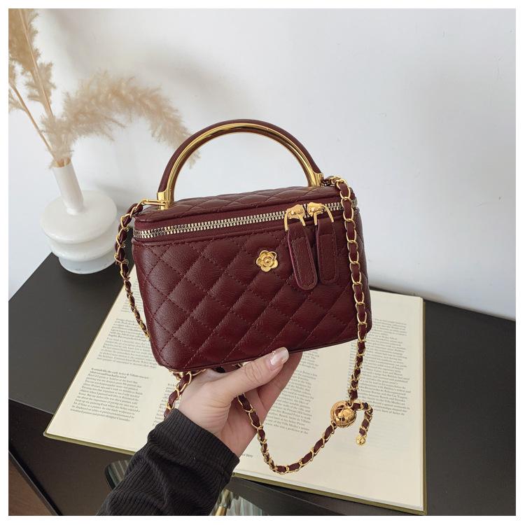 Geantă crossbody retro cu zale diamantate 2024 - Geantă de umăr versatilă cu lanț pentru femei