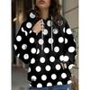 Womens Relaxed Fit Hooded Long Sleeve Sweatshirt With 3D Floral Plaid Print Breathable Comfort Casual Top